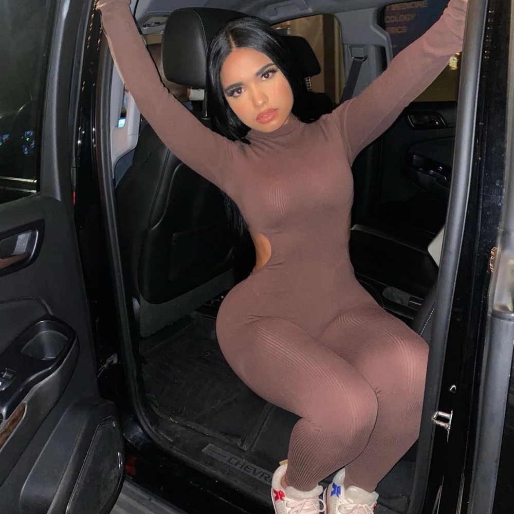 Brown jumpsuit